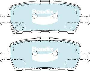 BENDIX DB2278 MKT - Тормозные колодки, дисковые, комплект autodnr.net