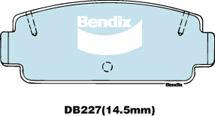 BENDIX DB227 GCT - Тормозные колодки, дисковые, комплект avtokuzovplus.com.ua