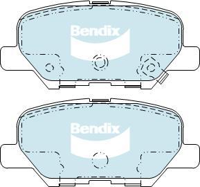 BENDIX DB2294 GCT - Тормозные колодки, дисковые, комплект autodnr.net