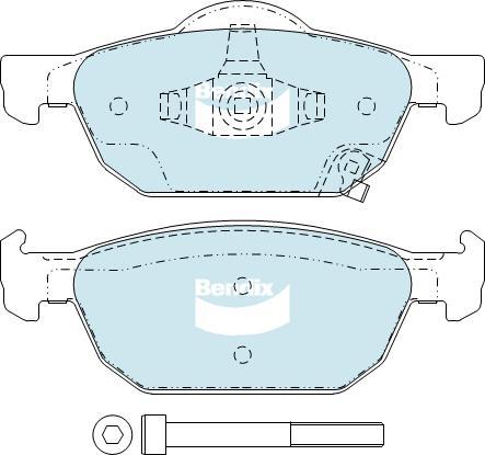 BENDIX DB2308 GCT - Тормозные колодки, дисковые, комплект autodnr.net