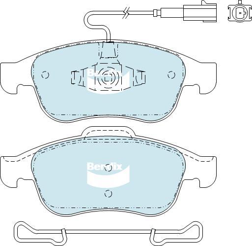 BENDIX DB2312 GCT - Тормозные колодки, дисковые, комплект autodnr.net