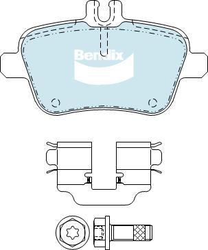 BENDIX DB2318 EURO+ - Тормозные колодки, дисковые, комплект autodnr.net