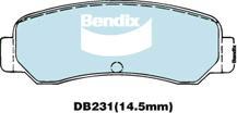 BENDIX DB231 GCT - Тормозные колодки, дисковые, комплект autodnr.net