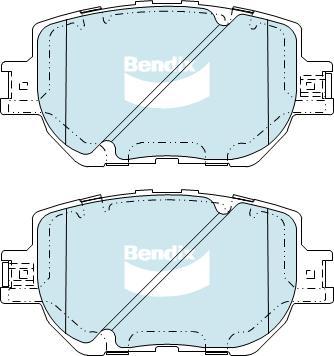 BENDIX DB2321 GCT - Тормозные колодки, дисковые, комплект autodnr.net