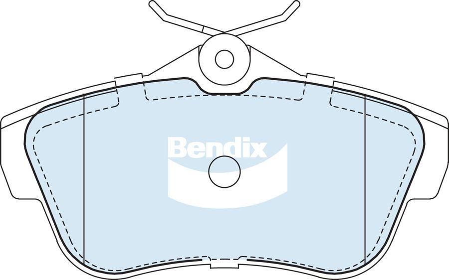 BENDIX DB2327 MKT - Тормозные колодки, дисковые, комплект avtokuzovplus.com.ua