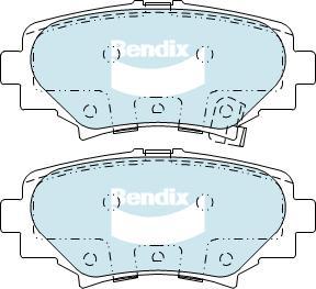 BENDIX DB2331 GCT - Тормозные колодки, дисковые, комплект autodnr.net