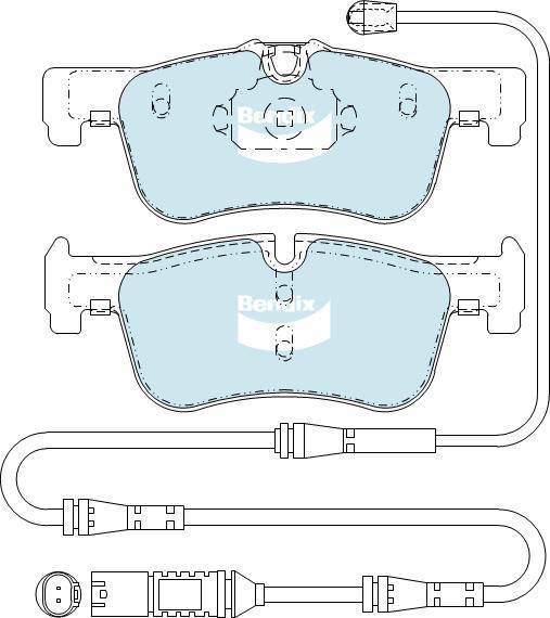 BENDIX DB2332 GCT - Тормозные колодки, дисковые, комплект autodnr.net