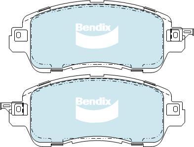 BENDIX DB2334 UP - Гальмівні колодки, дискові гальма autocars.com.ua