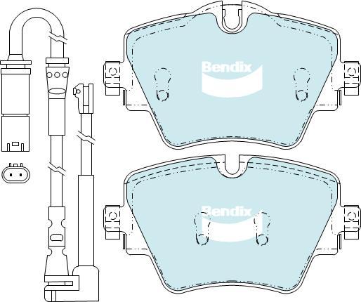 BENDIX DB2377 EURO+ - Тормозные колодки, дисковые, комплект autodnr.net