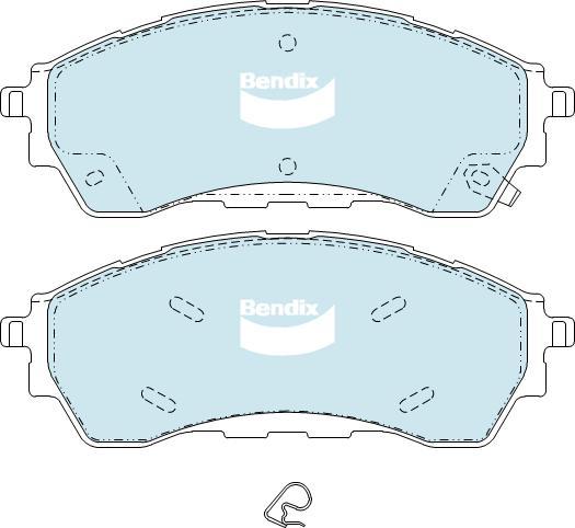 BENDIX DB2379 4WD - Гальмівні колодки, дискові гальма autocars.com.ua