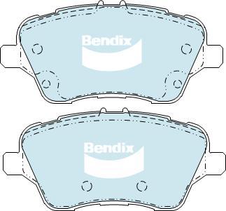 BENDIX DB2382 UP - Тормозные колодки, дисковые, комплект autodnr.net