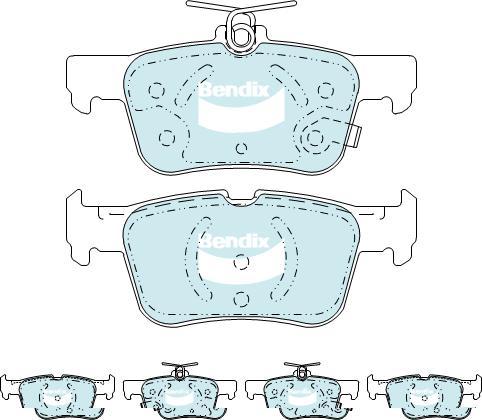 BENDIX DB2406 GCT - Тормозные колодки, дисковые, комплект autodnr.net