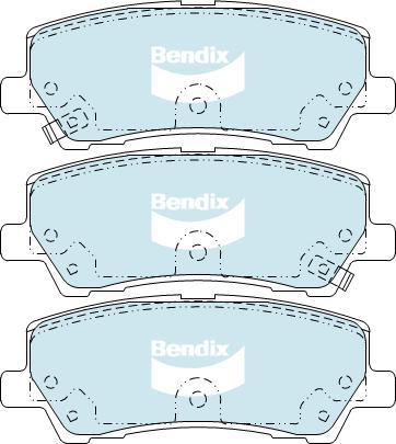 BENDIX DB2412 ULT - Тормозные колодки, дисковые, комплект autodnr.net