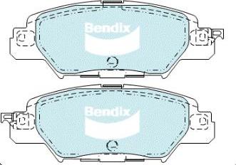 BENDIX DB2414 4WD - Тормозные колодки, дисковые, комплект autodnr.net