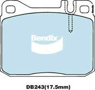 BENDIX DB243 GCT - Тормозные колодки, дисковые, комплект autodnr.net