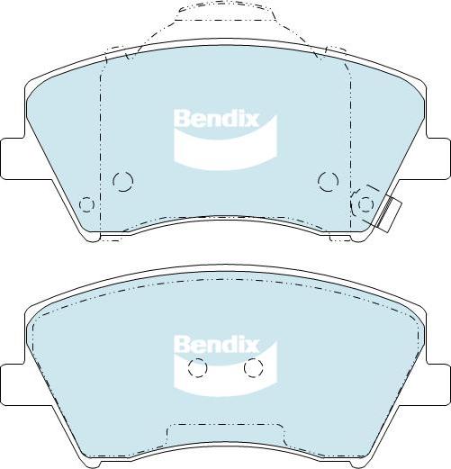 BENDIX DB2443 GCT - Тормозные колодки, дисковые, комплект autodnr.net