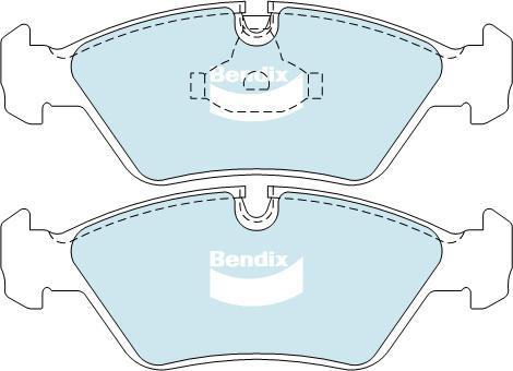 BENDIX DB256 GCT - Тормозные колодки, дисковые, комплект autodnr.net