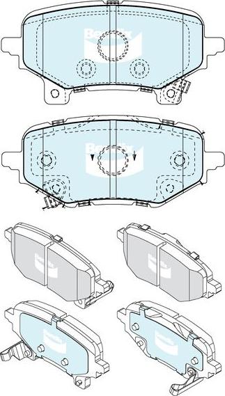 BENDIX DB2608 4WD - Гальмівні колодки, дискові гальма autocars.com.ua