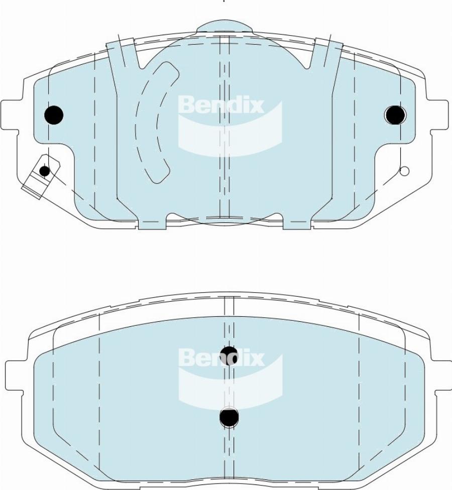 BENDIX DB2611 GCT - Гальмівні колодки, дискові гальма autocars.com.ua
