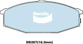 BENDIX DB267 GCT - Тормозные колодки, дисковые, комплект autodnr.net