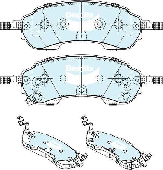 BENDIX DB2689 4WD - Гальмівні колодки, дискові гальма autocars.com.ua