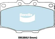 BENDIX DB288 4WD - Тормозные колодки, дисковые, комплект autodnr.net