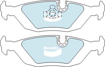 BENDIX DB296 GCT - Тормозные колодки, дисковые, комплект autodnr.net