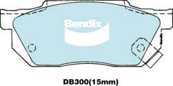 BENDIX DB300 GCT - Тормозные колодки, дисковые, комплект autodnr.net