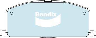 BENDIX DB308 HD - Тормозные колодки, дисковые, комплект autodnr.net