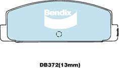 BENDIX DB372 GCT - Тормозные колодки, дисковые, комплект autodnr.net