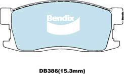 BENDIX DB386 GCT - Тормозные колодки, дисковые, комплект avtokuzovplus.com.ua