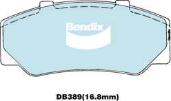 BENDIX DB389 GCT - Тормозные колодки, дисковые, комплект autodnr.net