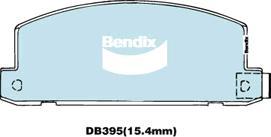 BENDIX DB395 GCT - Тормозные колодки, дисковые, комплект autodnr.net