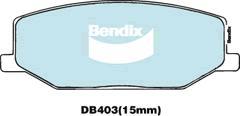 BENDIX DB403 GCT - Тормозные колодки, дисковые, комплект autodnr.net