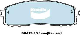 BENDIX DB413 GCT - Тормозные колодки, дисковые, комплект autodnr.net