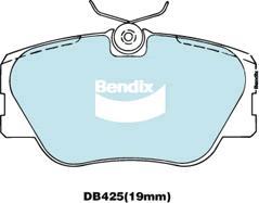 BENDIX DB425 EURO+ - Тормозные колодки, дисковые, комплект autodnr.net