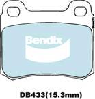 BENDIX DB433 EURO+ - Тормозные колодки, дисковые, комплект autodnr.net