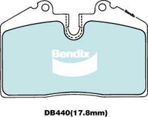 BENDIX DB440 GCT - Тормозные колодки, дисковые, комплект avtokuzovplus.com.ua