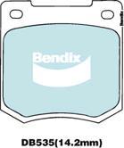 BENDIX DB535 GCT - Тормозные колодки, дисковые, комплект autodnr.net