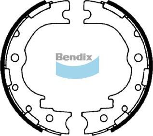 BENDIX DS0015 - Комплект гальм, барабанний механізм autocars.com.ua