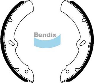 BENDIX DS0016 - Комплект тормозных колодок, барабанные avtokuzovplus.com.ua