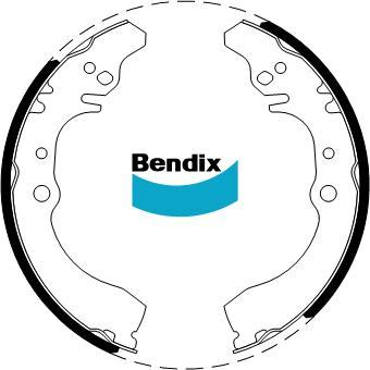 BENDIX DS0035 - Комплект тормозных колодок, барабанные avtokuzovplus.com.ua