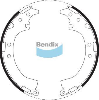 BENDIX DS2333 - Комплект гальм, барабанний механізм autocars.com.ua