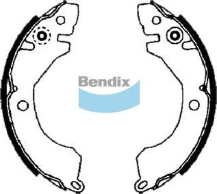 BENDIX DS6674 - Комплект гальм, барабанний механізм autocars.com.ua