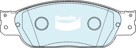Bendix-AU 7676 GCT - Гальмівні колодки, дискові гальма autocars.com.ua