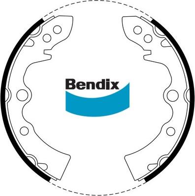 Bendix-AU BS1082 - Комплект гальм, барабанний механізм autocars.com.ua