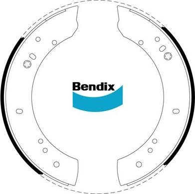 Bendix-AU BS1092 - Комплект гальм, барабанний механізм autocars.com.ua