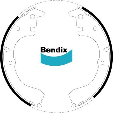 Bendix-AU BS1189 - Комплект гальм, барабанний механізм autocars.com.ua