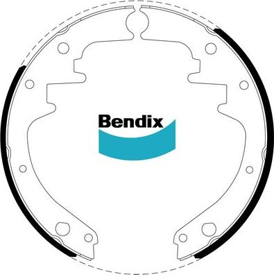 Bendix-AU BS1271 - Комплект гальм, барабанний механізм autocars.com.ua