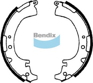 Bendix-AU BS1356 - Комплект гальм, барабанний механізм autocars.com.ua